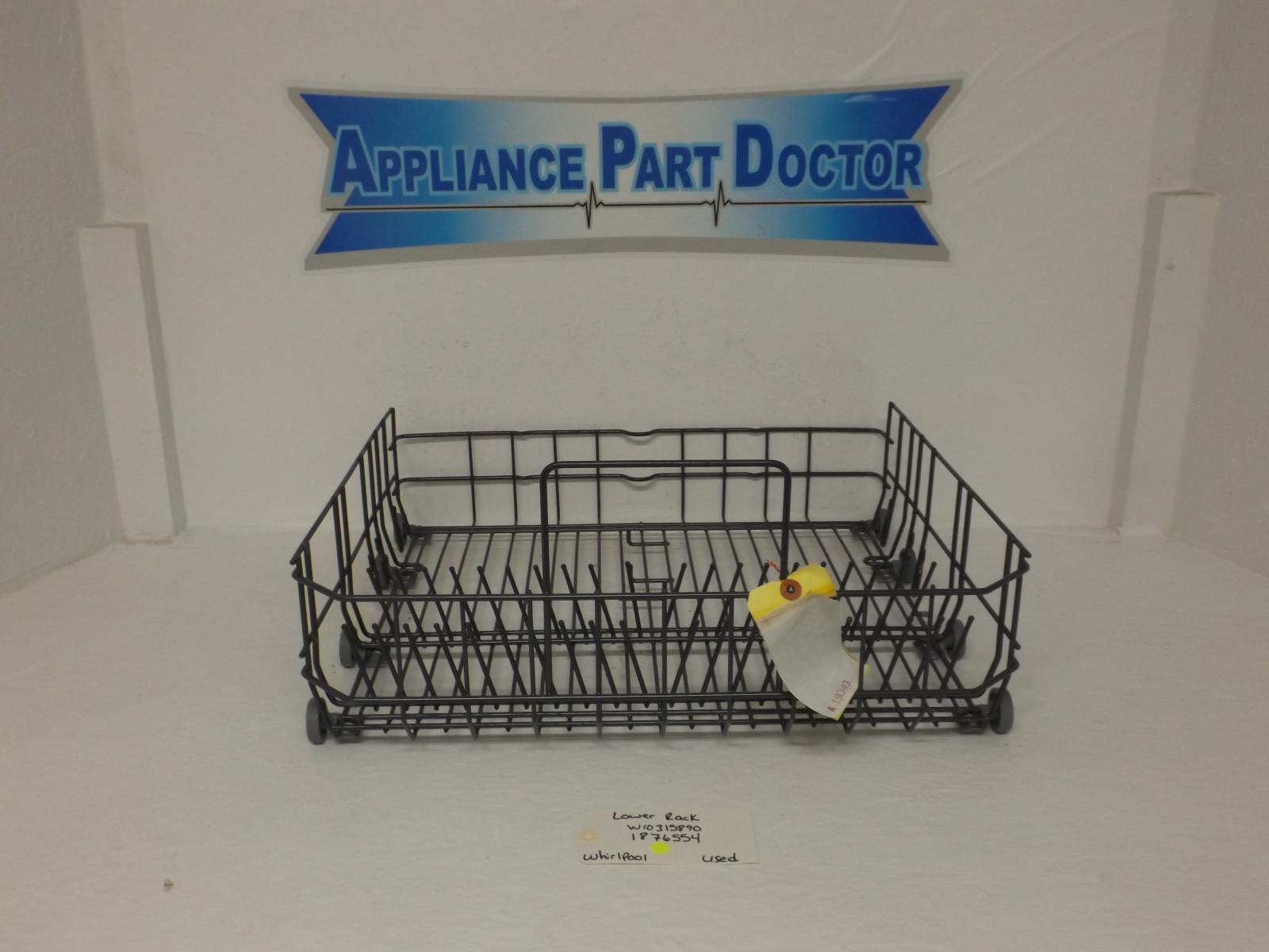 Whirlpool Dishwasher W10315890 1876554 Lower Rack Used Whirlpool Dishwasher W10315890 1876554 Lower Rack Used